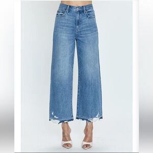 Pistola High Rise Distressed Blue Jeans